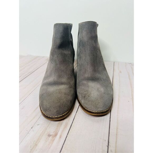Cole Haan Grand Os Gray Suede Leather Ankle Boots - Picture 4 of 11